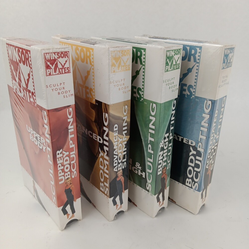 Lot of 4 Winsor Pilates VHS Tapes New Sealed